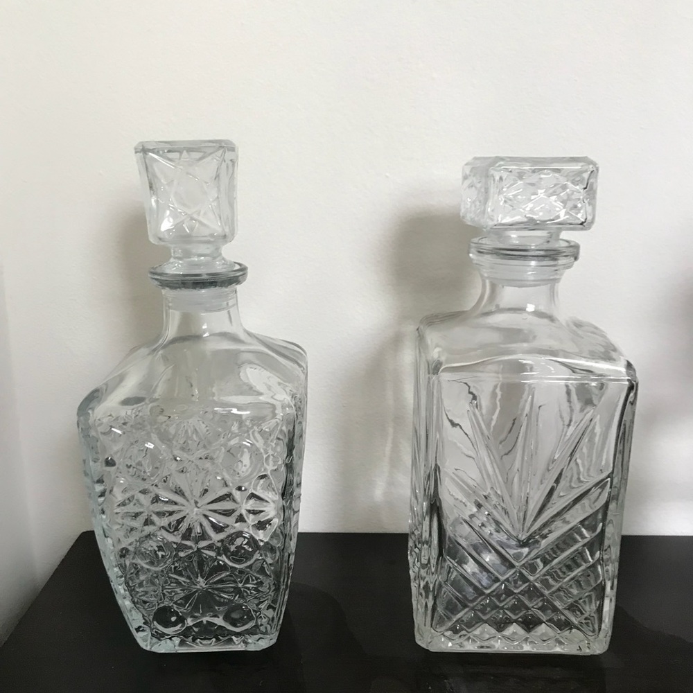 Glass decanters